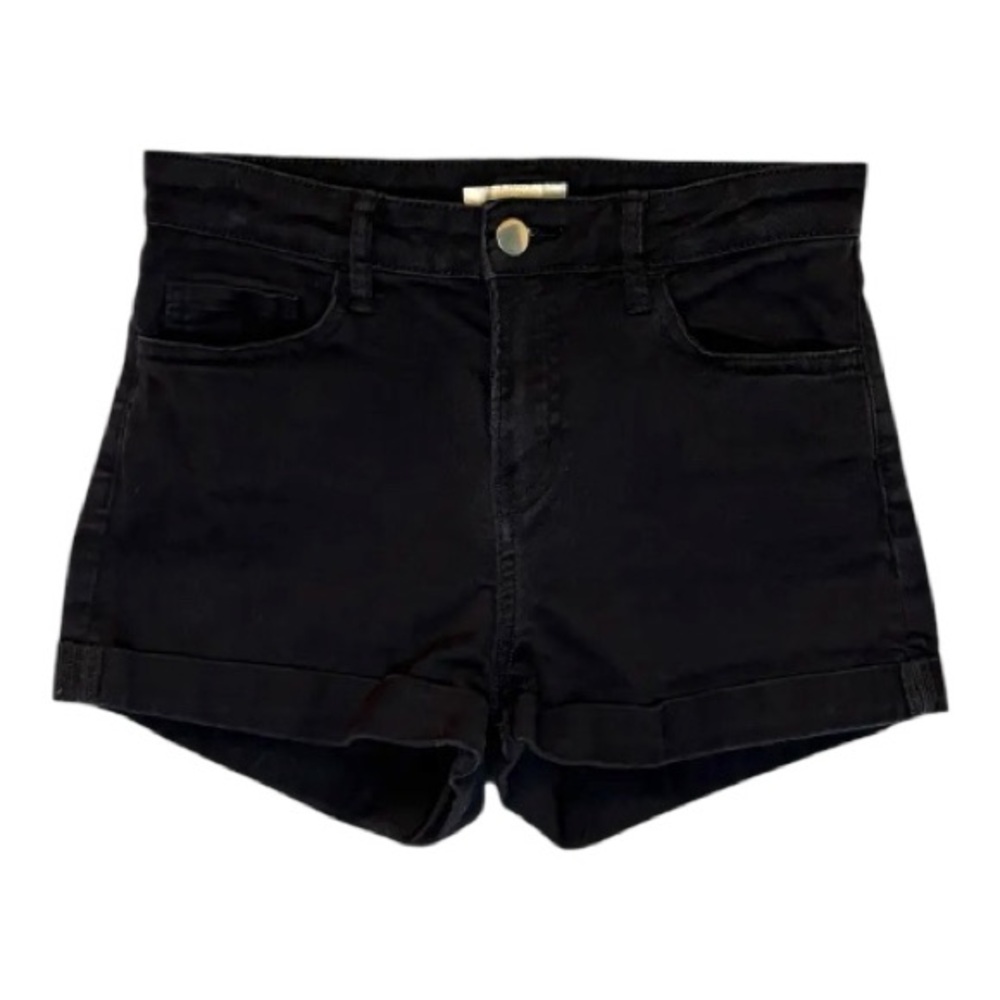 H&M Black High Waist Women's Shorts